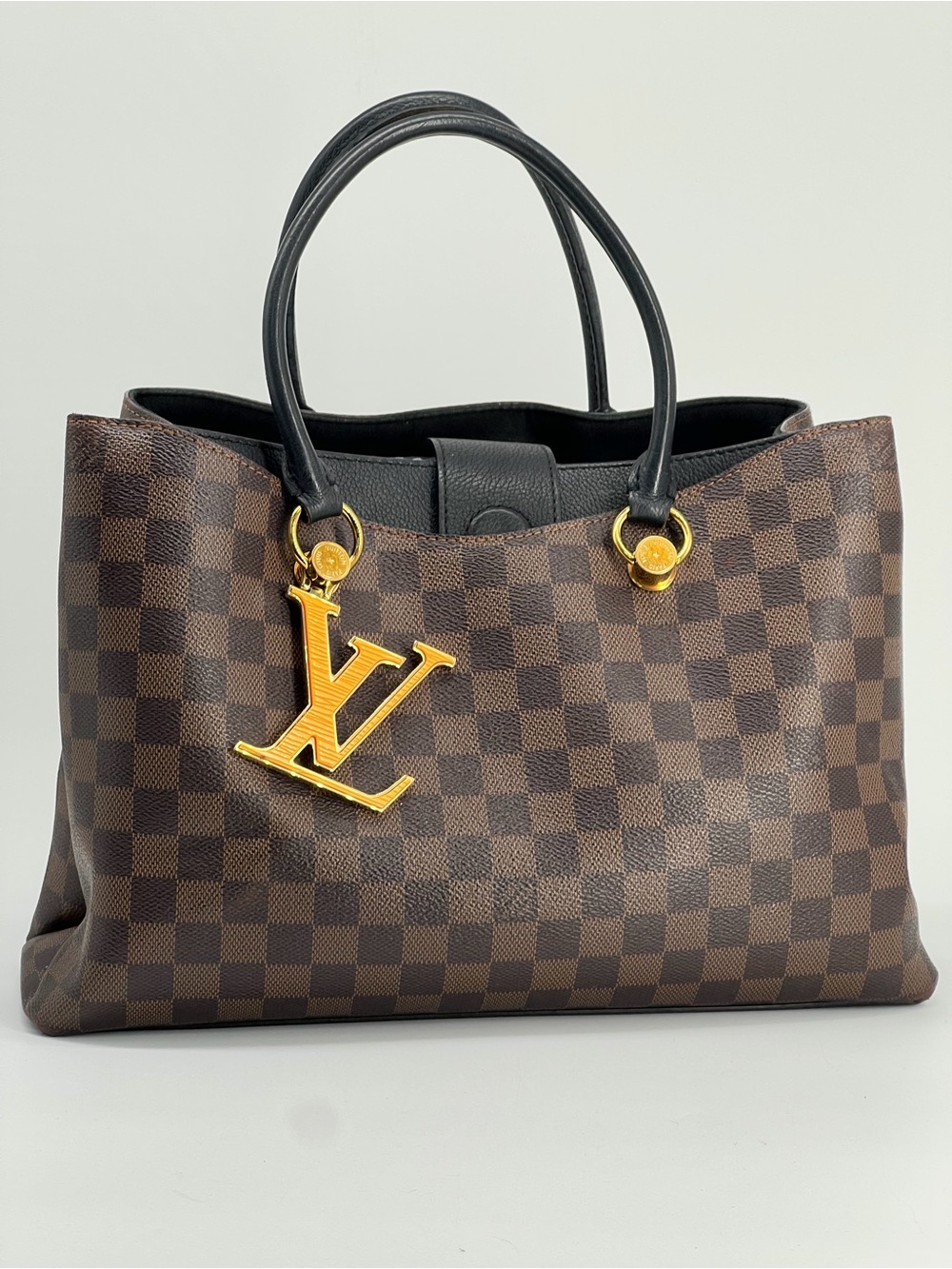 Louis Vuitton Riverside Damier Ebene Canvas Handbag